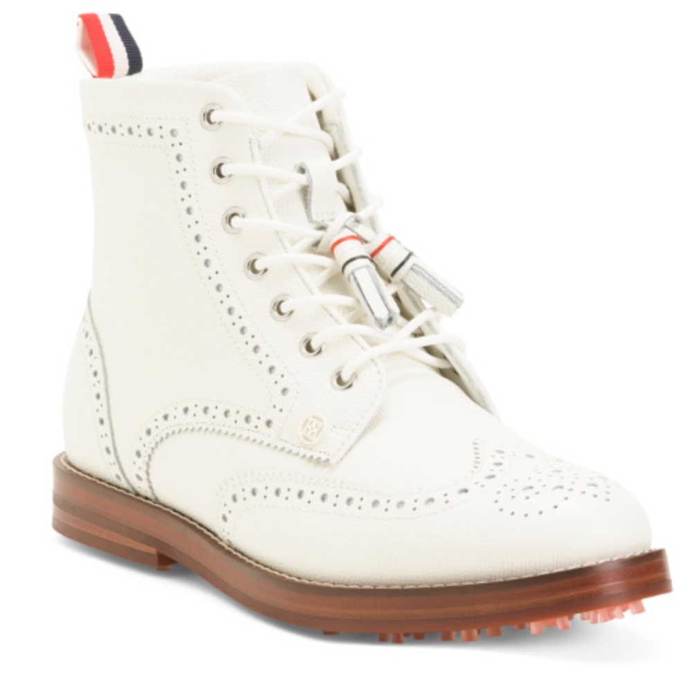 G/FORE LADIES GALLIVANTER LUXE LEATHER WINGTIP GOLF BOOT